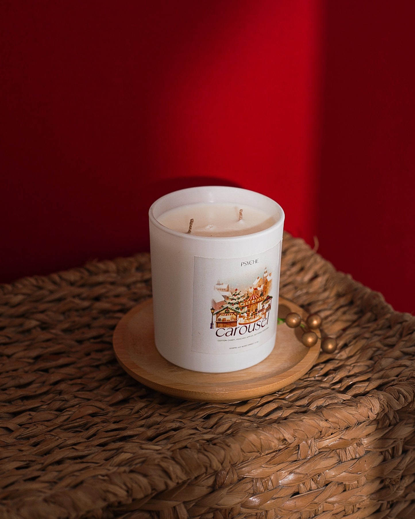 Carousel Christmas Candle