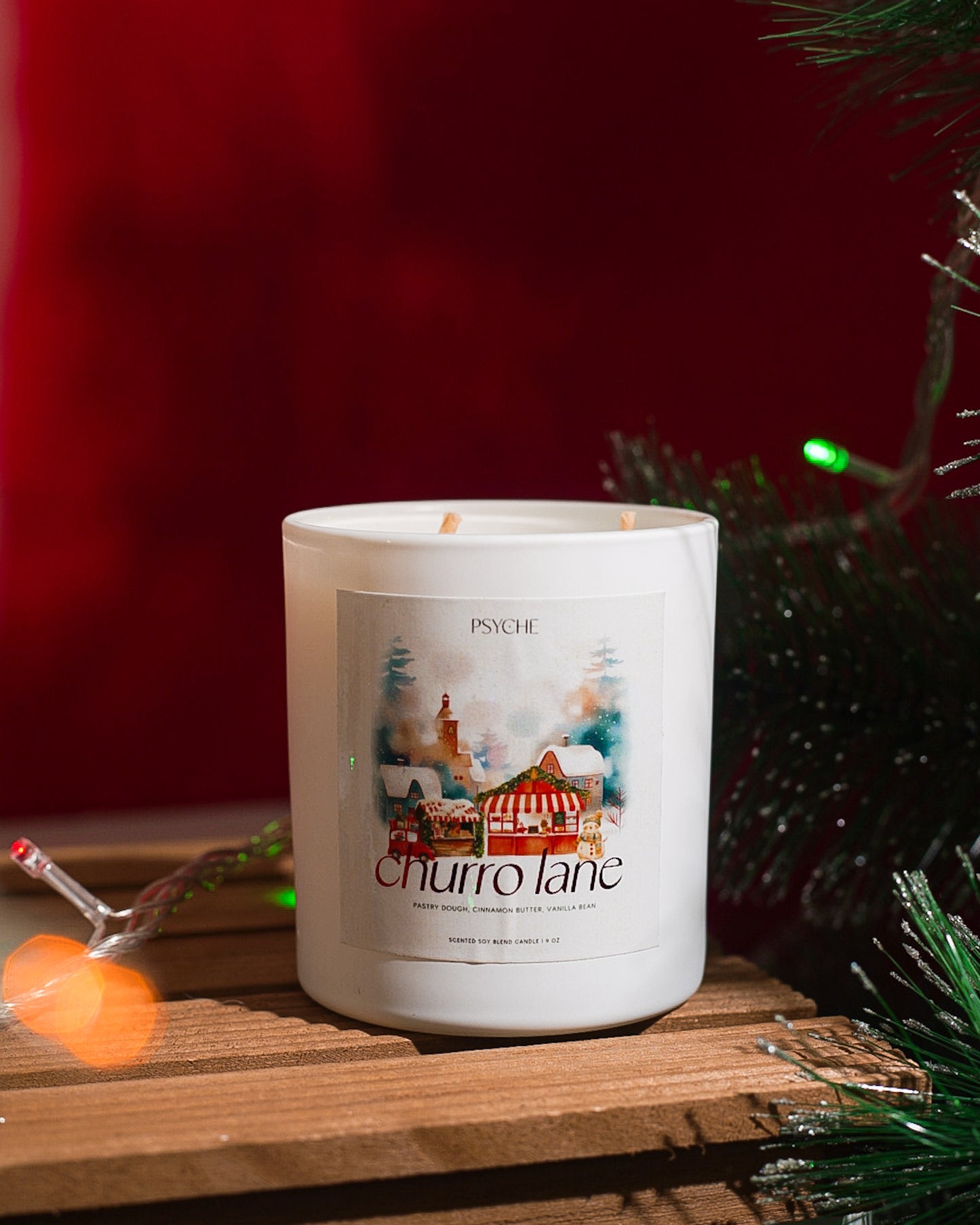 Churro Lane Christmas Candle