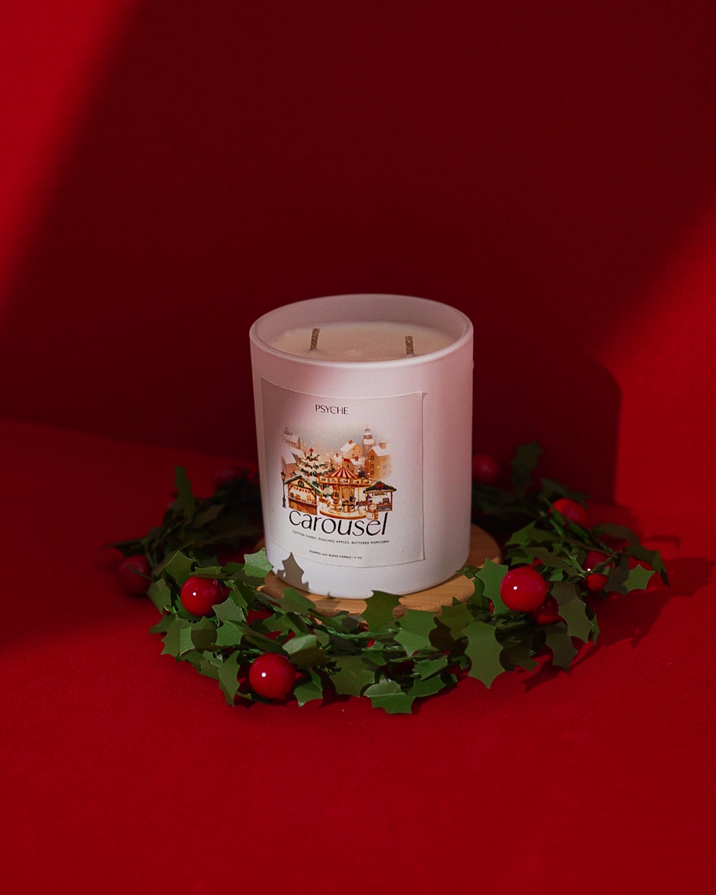 Carousel Christmas Candle