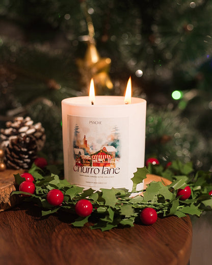 Churro Lane Christmas Candle