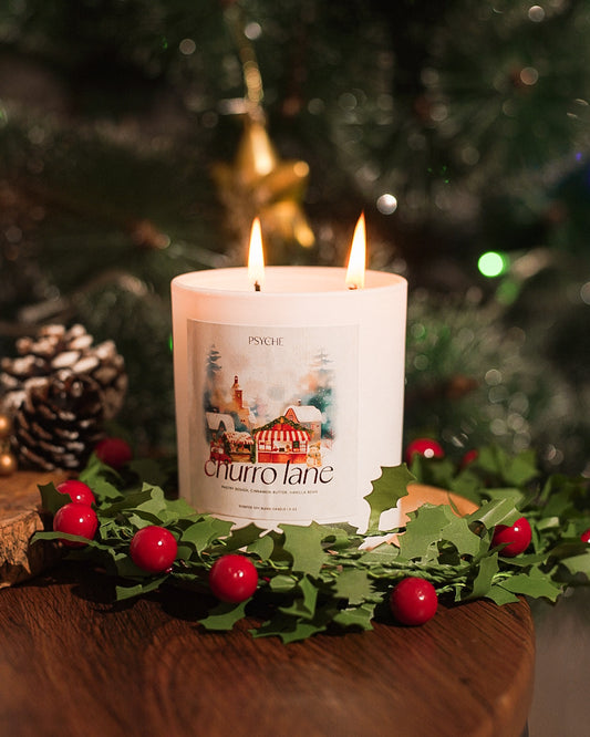 Churro Lane Christmas Candle